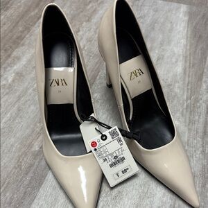 Zara Women's Elegant Beige Heels